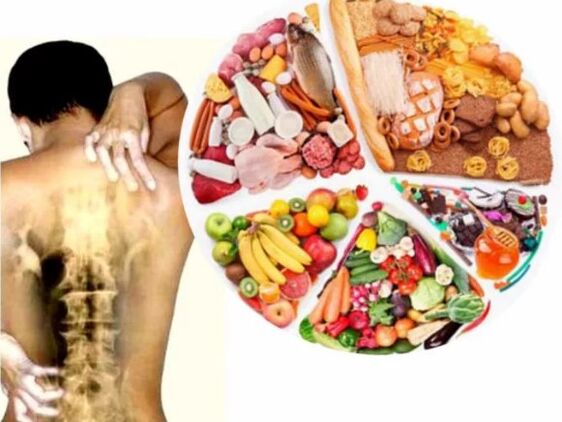 Dieta para la osteocondrosis
